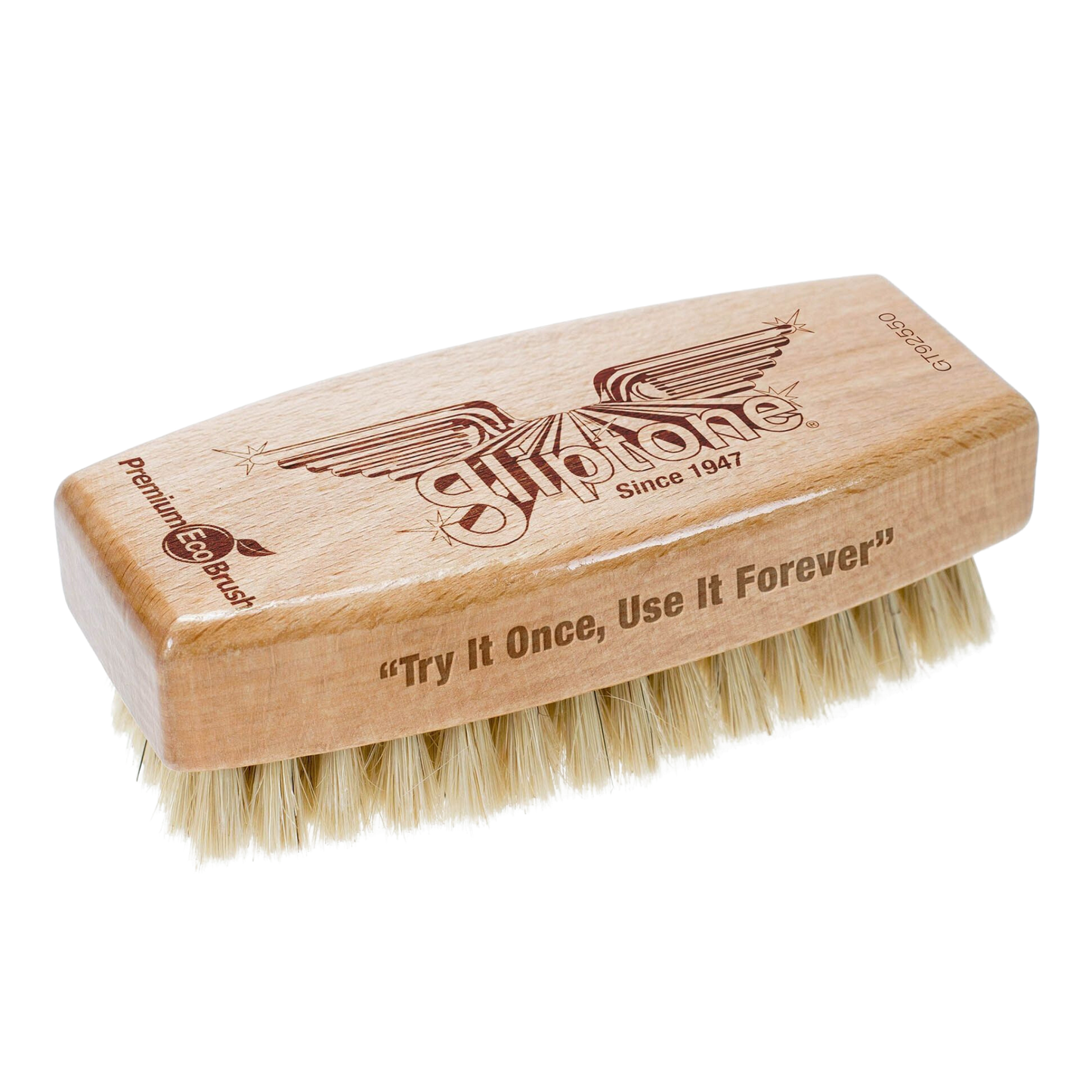 HARDWOOD ECO HAND BRUSH WITH "GLIPTONE" LOGO ..