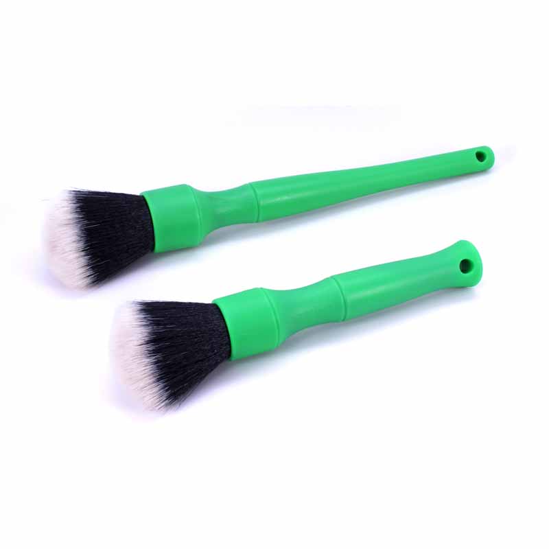 Synthetic Brush Set (Green Handle) - Small & Large