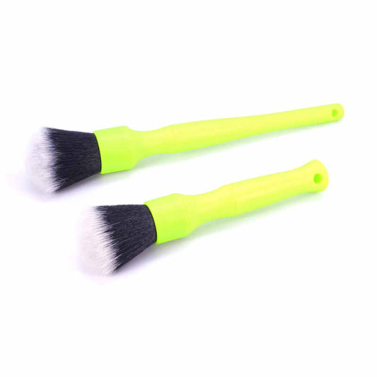 Synthetic Brush Set (Lime Green Handle) - Small & Large