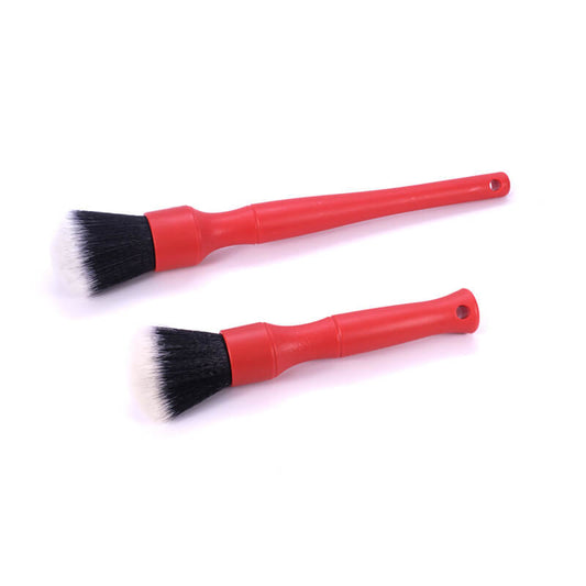 Synthetic Brush Set (Red Handle) - Small & Large