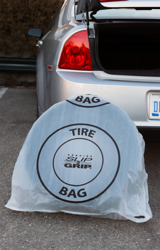 Slip N Grip Large White Tire Bags 39" x 44" 250 per box