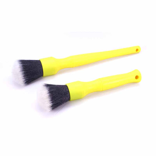 Synthetic Brush Set (Yellow Handle) - Small & Large