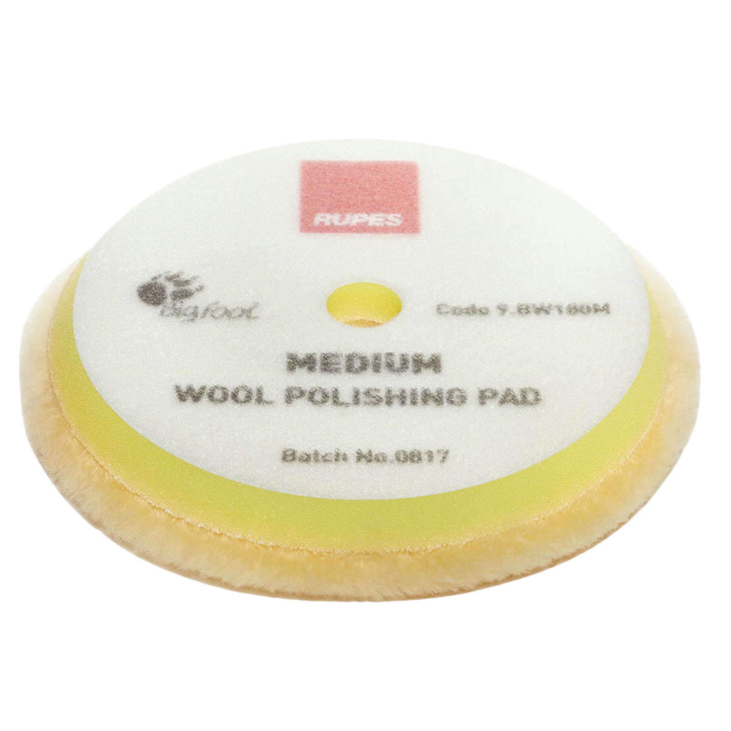 Rupes Medium DA Wool Pads (Yellow) 150/170mm