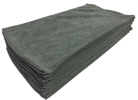 DUAL SIDED, DRYING/POLISH Grey 18"X27" 12 / pack..